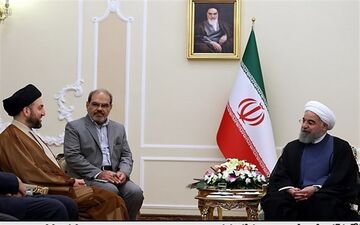 روحانی با «سیدعمار حکیم» دیدار کرد