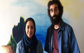 خانم بازیگر مشهور در کنار سهراب سپهری ! 