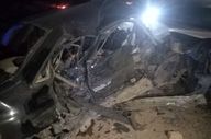 تصادف مرگبار در جاده قهاوند: ۲ کشته و ۴ مصدوم بر اثر خواب‌آلودگی و سرعت بالا