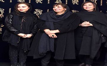 سورپرایز عجیب بازیگران و عوامل فیلم ایرانی با پوشش مشکی +عکس