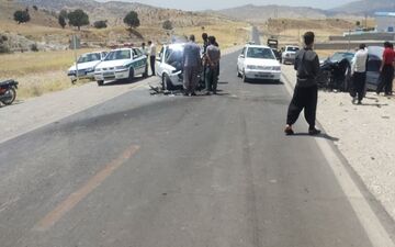 تجاوز به چپ سواری سمند ۱ نفر کشته و ۴ زخمی برجای گذاشت