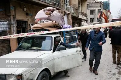 عکس / آثار وحشتناک حمله به محله بریانک تهران