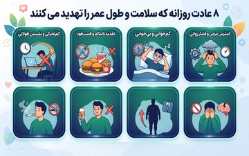 چگونه عادات روزانه می‌توانند سلامت شما را تهدید کنند؟
