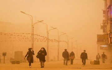 انتقال توده گرد و خاک عراق به استان‌های مرزی
