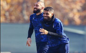گلزن دربی و قهر با سرماخوردگی! (عکس)