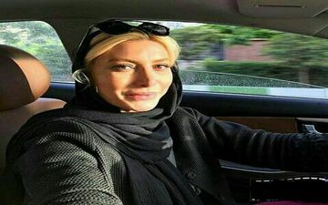  سلفی عجیب خانم بازیگر هنگام رانندگی