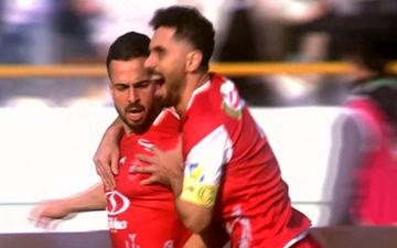 گل اول پرسپولیس به تراکتور + ویدئو