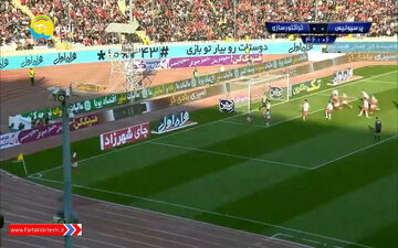گل اول پرسپولیس به تراکتور (علیپور) + فیلم