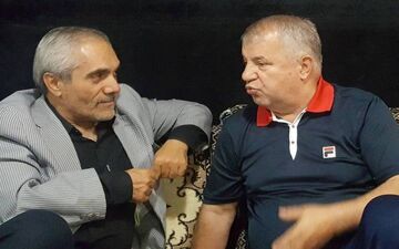 عکس/ علی اکبر طاهری در هیئت علی پروین