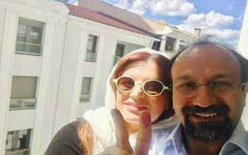 سلفی جالب همسر اصغر فرهادی در فرانسه