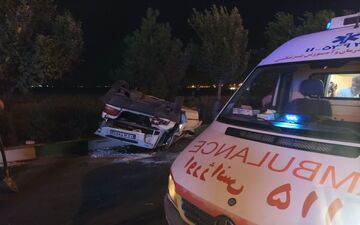 تصادف شدید در جاده پارس آباد؛ ۶ نفر راهی بیمارستان شدند