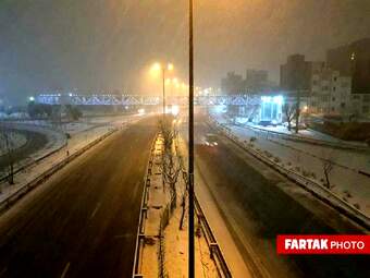 برف در تهران