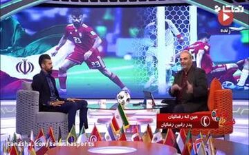 بغض رامین رضاییان در برنامه زنده تلویزیونی 