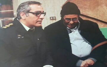 مهران مدیری روزی در بهشت با خسرو شکیبایی کار می کند