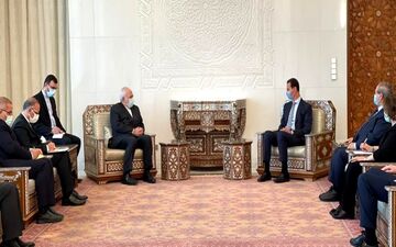 ظریف در دیدار با بشار اسد حمایت ایران از انتخابات سوریه را اعلام کرد
