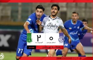 خلاصه بازی استقلال خوزستان ۰ - آلومینیوم اراک ۲؛ پیروزی آلومینیوم در اهواز + ویدئو
