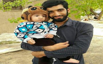 لحظه خداحافظی شهید محسن حججی با خانواده + فیلم