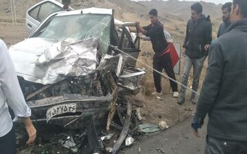 ١١ مصدوم در برخورد دو سواری پژو در محور بردسکن ـ سبزوار
