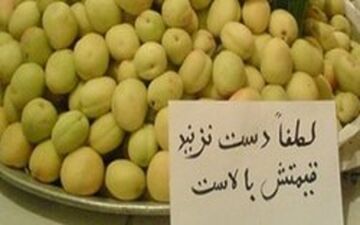 فروشندگان:لطفا دست نزنید، گران است!/ خرید میوه شاید وقتی دیگر