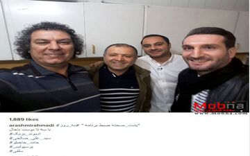 سلفی آرش میراحمدی و ادموند بزیک در پشت صحنه یک برنامه (عکس)