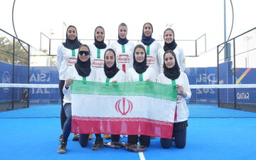 صعود تیم ملی پدل بانوان ایران به فینال قهرمانی آسیا