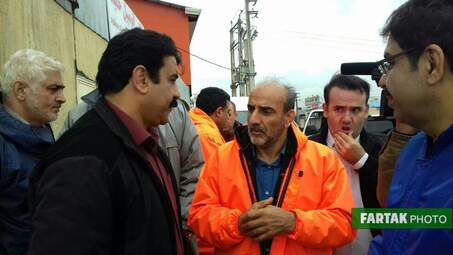 بازدید دکتر سعید طلوعی از مناطق اسیب پذیر سیل