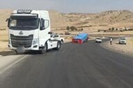 کامیون کشنده با پلاک تقلبی در دام پلیس