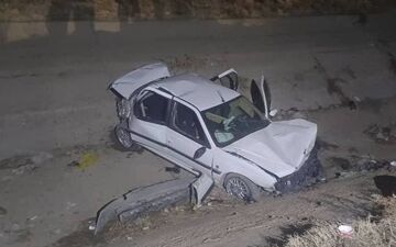 واژگونی خودرو در محور مهاباد به ارومیه ۴ مصدوم بر جای گذاشت