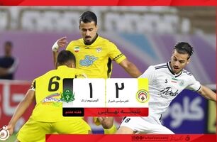 خلاصه بازی فجر سپاسی ۲ - آلومینیوم اراک ۱ + ویدئو