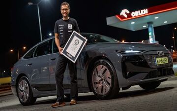 آئودی A6 e-tron با یک بار شارژ رکورد ۱۳۳۸ کیلومتر را شکست