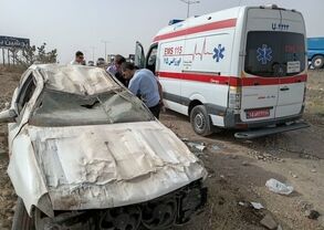 بامداد خونین در اتوبان کاشان-اصفهان/ برخورد هولناک پژو پارس و سمند سورن با ۷ کشته و زخمی