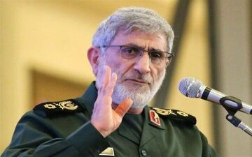 سردار قاآنی در مراسم تشییع پیکر سردار افشار حضور یافت