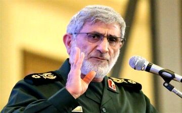 سردار قاآنی در مراسم تشییع پیکر سردار افشار حضور یافت