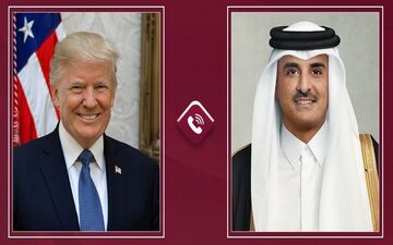 دوحه از رایزنی ترامپ و امیر قطر برای مهار تنش‌های منطقه‌ای خبر داد
