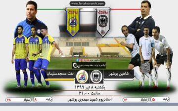 شاهین بوشهر - نفت مسجدسلیمان؛ جدالی حساس و نفس گیر