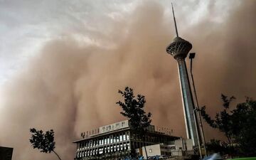 تهران در آستانه طوفان؛ باد شدید و گردوخاک در راه است