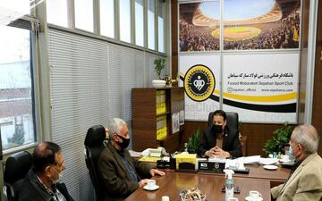دیدار هیئت مدیره کانون پیشکسوتان باشگاه فولاد مبارکه سپاهان با محمدرضا ساکت