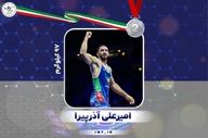 امیرعلی آذرپیرا صاحب مدال نقره شد 