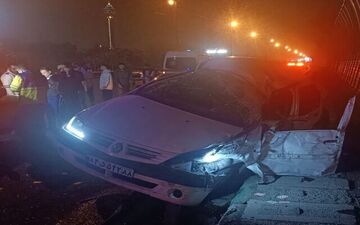 مرگ غم‌انگیز راننده ال 90 در تصادف وحشتناک اتوبان حکیم