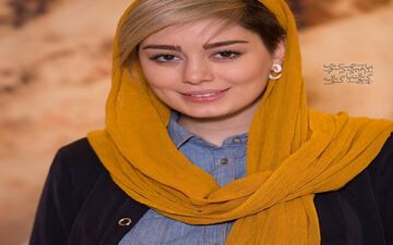 تیپ زرد و متفاوت سحر قریشی در سینما+عکس