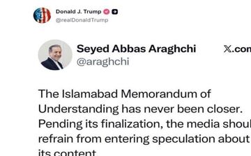 ادامه رفتارهای متناقض ترامپ در قبال ایران با بازنشر پست عراقچی 