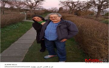 تیپ زن و شوهر بازیگر پیشکسوت سینما (عکس)