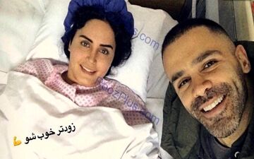 عکس/ عیادت صمیمی سیروان خسروی از الناز شاکردوست