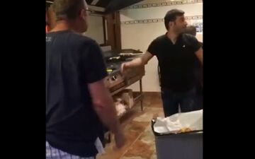 ویدئویی جنجالی از برخورد شهروند آمریکایی با دو ایرانی 