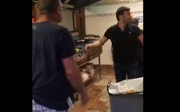 ویدئویی جنجالی از برخورد شهروند آمریکایی با دو ایرانی 