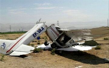 سقوط هواپیما 2 نفره در شرق تهران