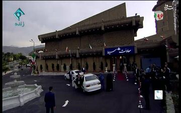 ورود میرسلیم به صدا و سیما + تصاویر