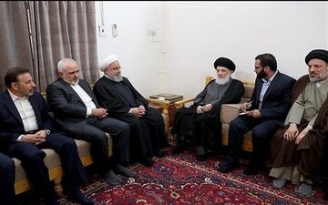 روحانی در دیدار آیت الله محمد سعید حکیم چه گفت؟