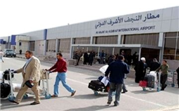 پروازهای فرودگاه نجف از سر گرفته شد