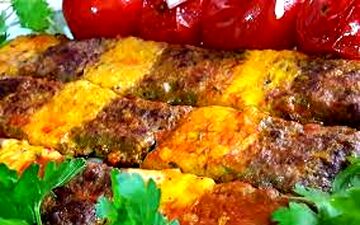 طرز تهیه  کباب رولی دو رنگ| خیلی عالیه!